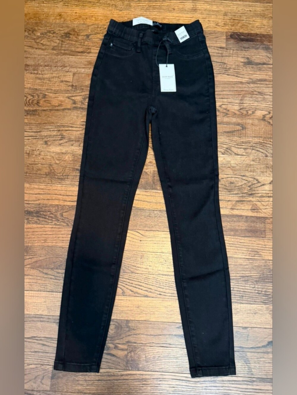 Judy Blue Black High Waist Pull On Skinny Jean Sz 0/24 NWT
